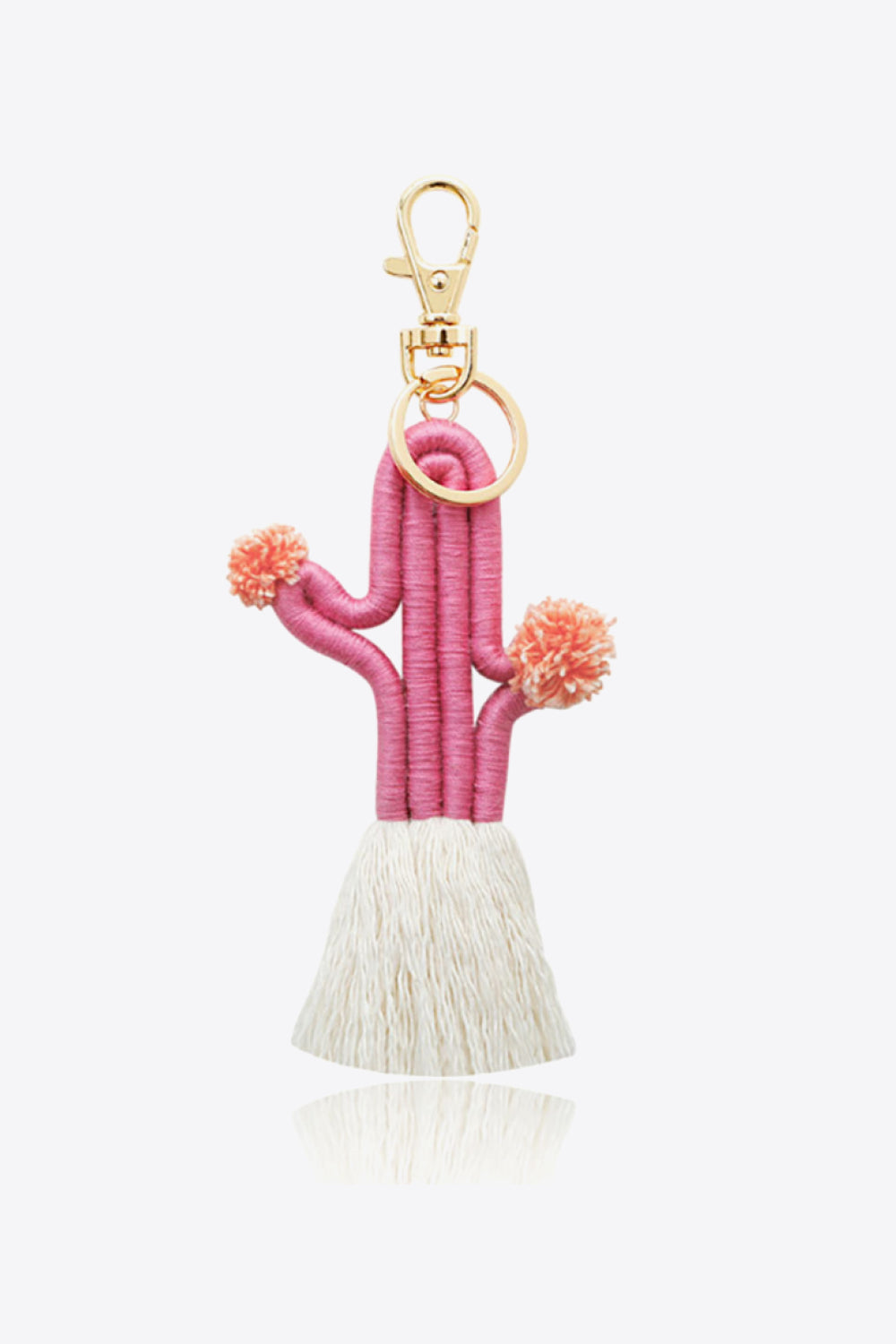 Cactus Keychain with Fringe